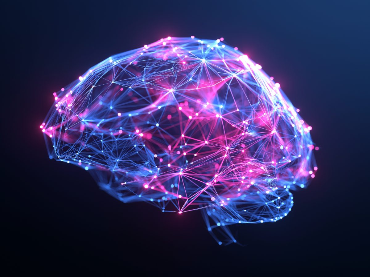 ExoMind — illuminated neural network brain visualization